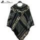 Montana West Aztec Pattern Cape with Hoodie