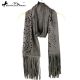 Montana West Suede Feel Laser-Cut Geometric Scarf
