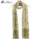 Montana West Suede Feel Laser-Cut Geometric Scarf