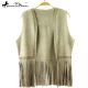 Montana West Suede-Like Fringe  Vest