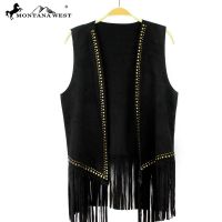 Montana West Suede-Like Fringe Vest