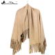 Montana West Suede Like Fringe Shawl