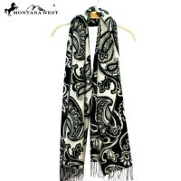 Montana West Paisley Fringe Scarf