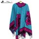 Montana West Paisley Fringe Cape Poncho