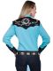 Legends, By Scully Womens Western Shirt - Turquoise PL-637