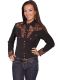 Legends Scully Womens Western Shirt- Black PL-654
