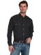 Lifestyle 100% cotton snap front shirt.