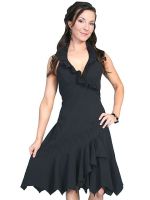 Cantina Collection 100% Peruvian cotton ruffled halter dress.