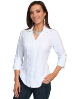 Cantina Collection 100% peruvian cotton 3/4 sleeve blouse.