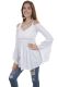 Cantina Collection By Scully, Cold shoulder cotton tunic empire style blouse PSL232