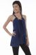 Cantina Collection By Scully, Rope cotton in dark blue and white strap tunic.