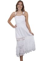 Cantina Collection By Scully Front pocket long cotton dress.