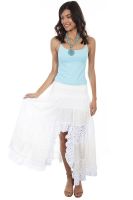 Cantina Collection, Cotton Long Tiered Lace Skirt.  PSL-245