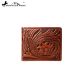 Genuine Tooled Leather Collection Phone Charging Men's Wallet PWS-W001