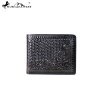 Genuine Tooled Leather Collection Phone Charging Men's Wallet PWS-W004