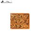 Genuine Tooled Leather Collection Phone Charging Men's Wallet PWS-W005
