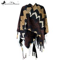 American Bling Western Aztec Pattern Cape Poncho