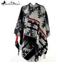 American Bling Western Reversible Aztec Pattern  Poncho