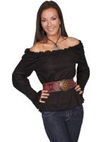 Lifestyles By Scully romantic peasant top