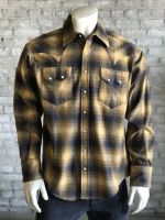 Slim Fit Plush Flannel Plaid Western Shirt SP647-TOAST by Rockmount Ranch Wear