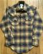 Slim Fit Plush Flannel Plaid Western Shirt SP647-TOAST by Rockmount Ranch Wear
