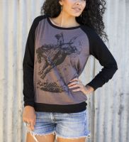 Wild Bareback Rider Baseball Espresso/Black  T-1818