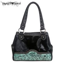 TR06-8036 Trinity Ranch Hair-on Leather Collection Handbag