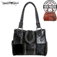 TR07G-8036 Trinity Ranch Concealed Handgun Collection Handbag-Black