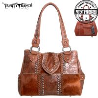 TR07G-8036 Trinity Ranch Concealed Handgun Collection Handbag-Brown