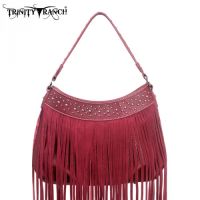 TR09-8291 Montana West Trinity Ranch Fringe Design Handbag