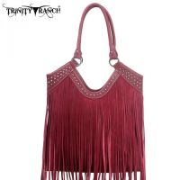 TR09-8560 Montana West Trinity Ranch Fringe Design Handbag