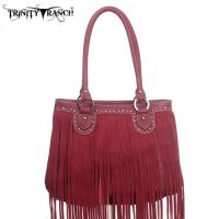TR09-8562 Montana West Trinity Ranch Fringe Design Handbag
