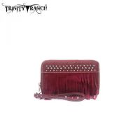 TR09-W003 Montana West Trinity Ranch Fringe Design Wallet