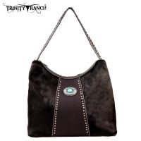 TR17-8284 Trinity Ranch Cowhide Collection Handbag-Coffee