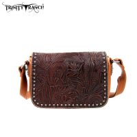 TR22-L8287 Montana West Trinity Ranch Tooled Design Concealed Handgun Collection-Brown