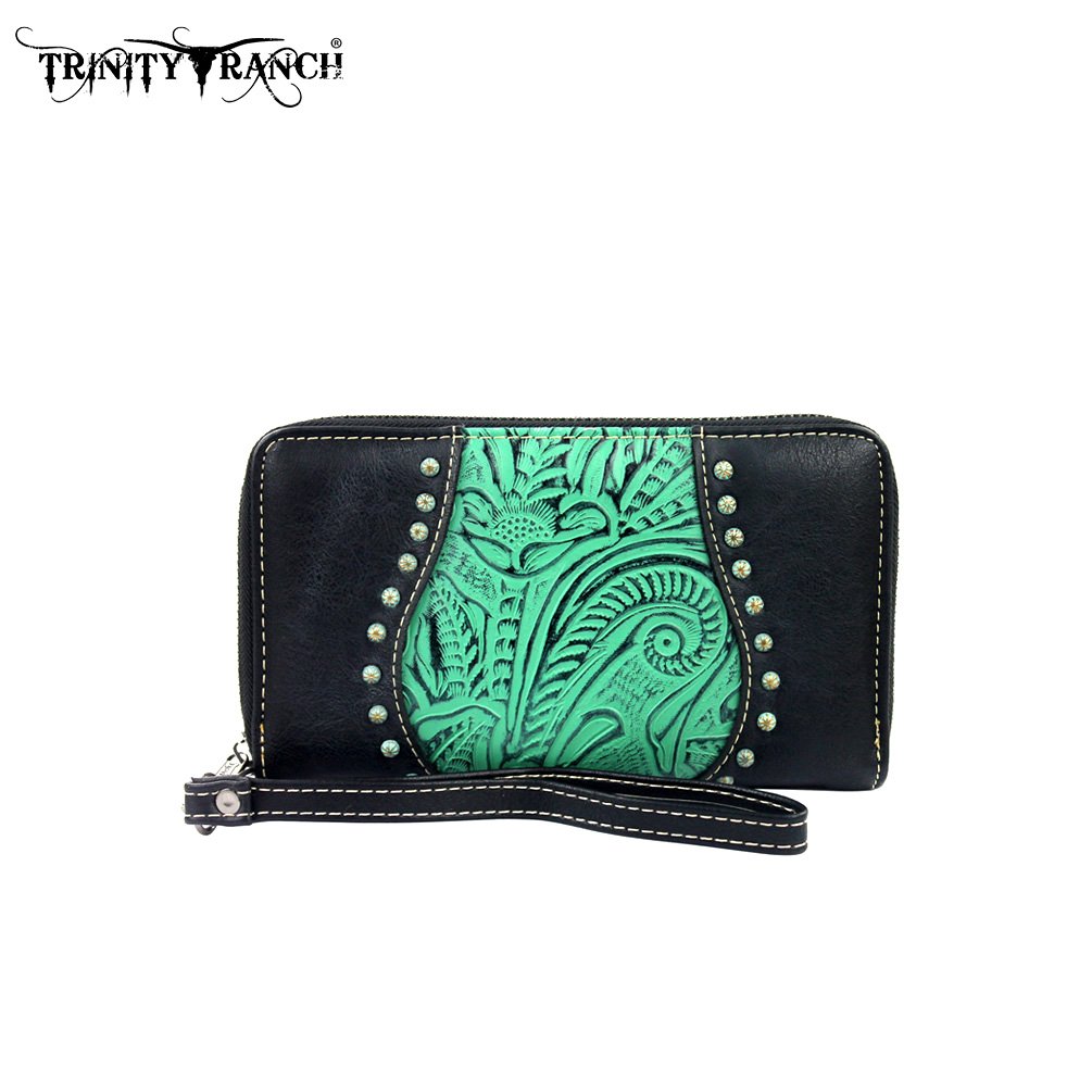 King Ranch Tooled Wallet IUCN Water