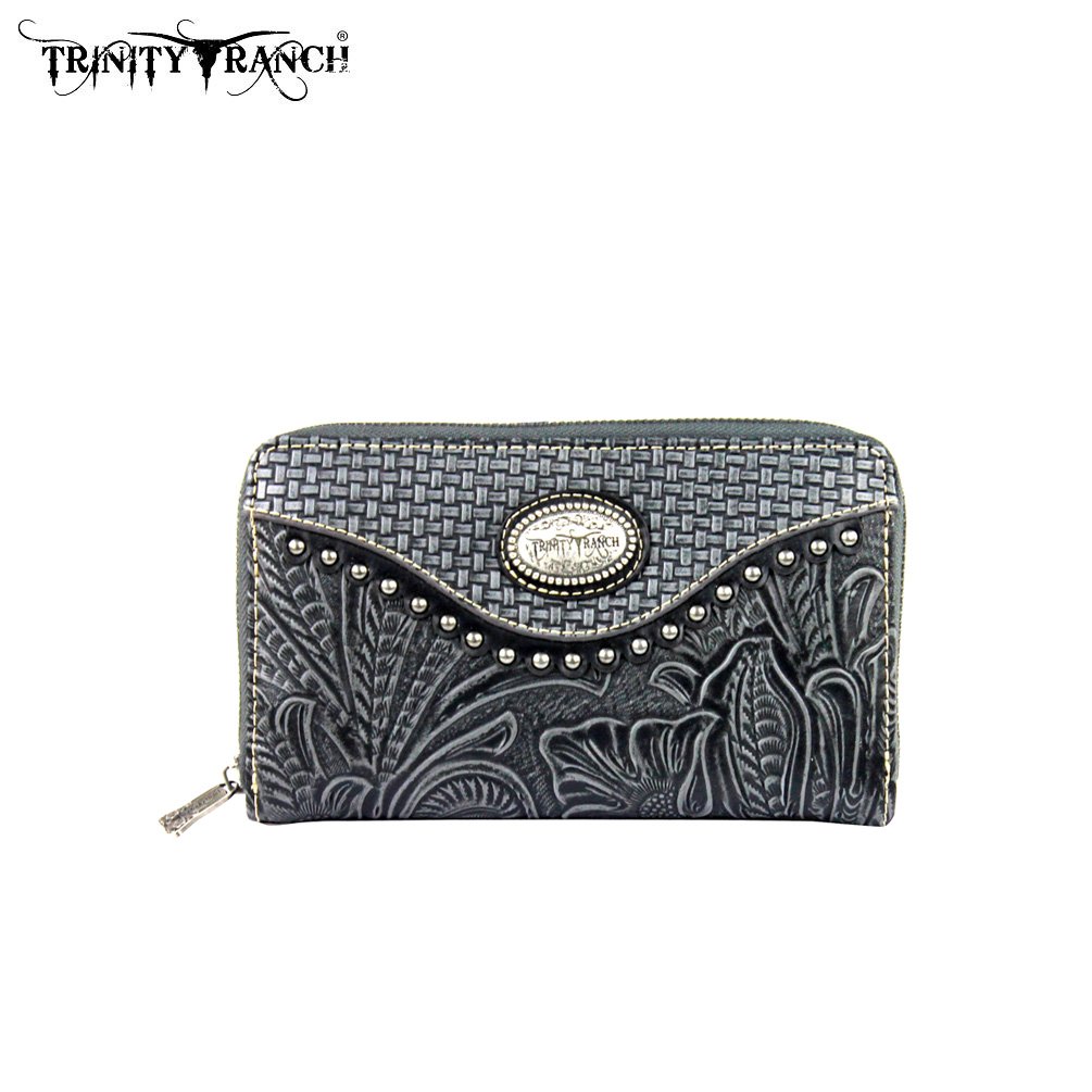 Trinity Ranch Floral Tooled Wallet Trinity Ranch Floral Tooled Wallet