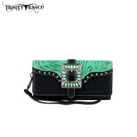 TR30-W002 Montana West Buckle Collection Wallet-Black