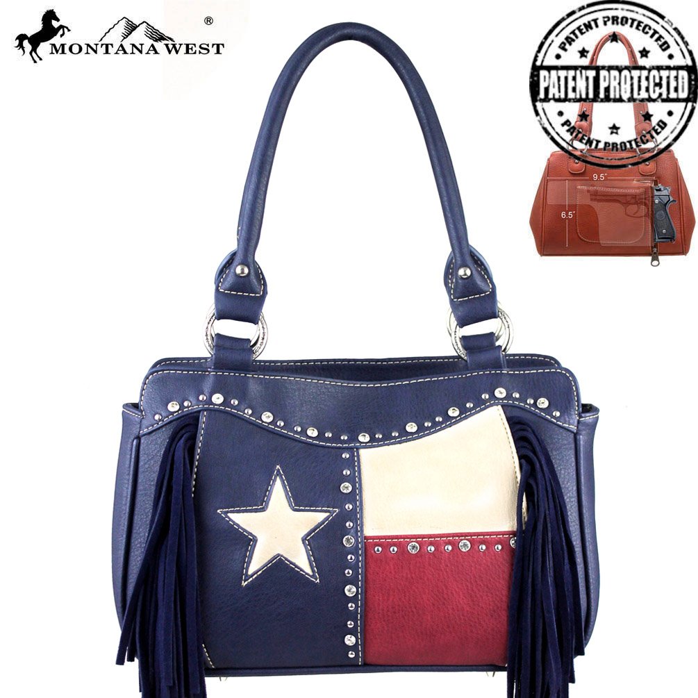 TX01G8247 Texas Pride Concealed Handgun Collection HandbagNavy