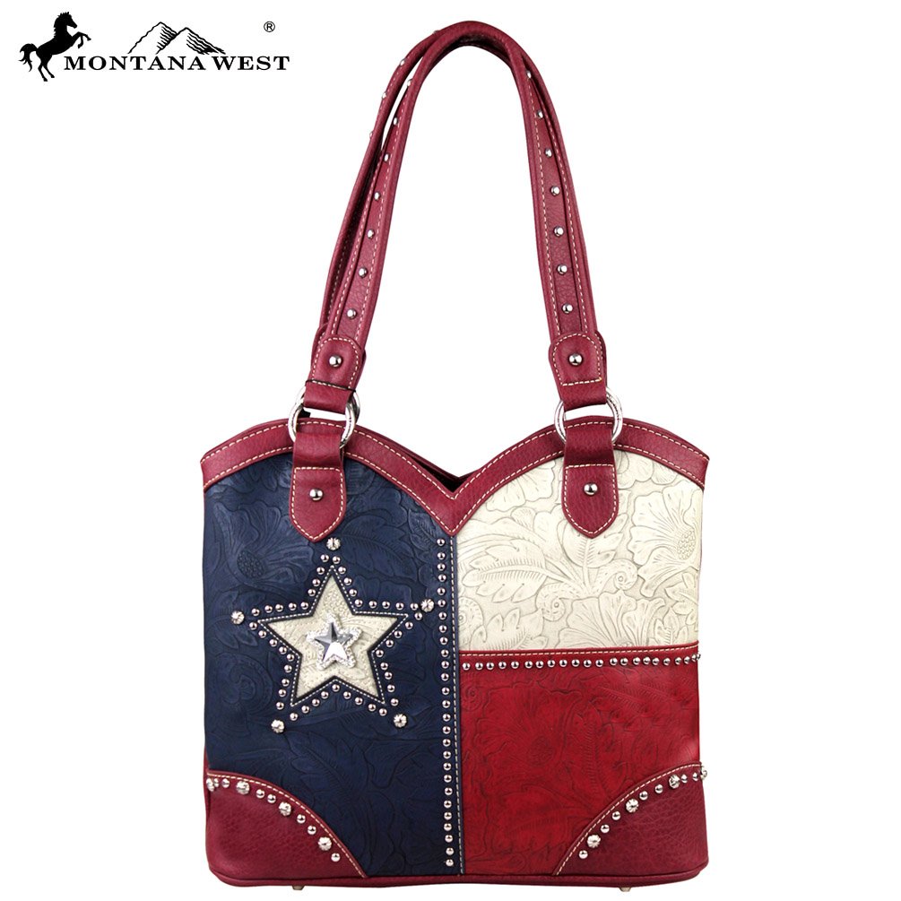 TX038097 Montana West Texas Pride Collection HandbagRed
