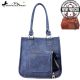 TX04G-8277 Texas Pride Concealed Handgun Collection Handbag-Navy