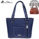 TX07G-8317 Montana West Texas Pride Collection Handbag-Navy & Red