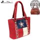 TX07G-8317 Montana West Texas Pride Collection Handbag-Navy & Red
