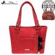 TX07G-8317 Montana West Texas Pride Collection Handbag-Navy & Red