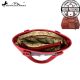 TX07G-8317 Montana West Texas Pride Collection Handbag-Navy & Red