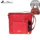 TX07G-8395 Montana West Texas Pride Collection Handbag-Red