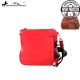 TXG-8295K Montana West Texas Pride Collection Crossbody Bag-Red