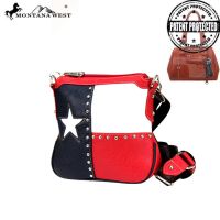TXG-8295K Montana West Texas Pride Collection Crossbody Bag-Red