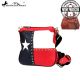 TXG-8295K Montana West Texas Pride Collection Crossbody Bag-Red