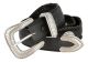 American Indian Coin Leather Western Concho Belt by Diamond V Texas Star